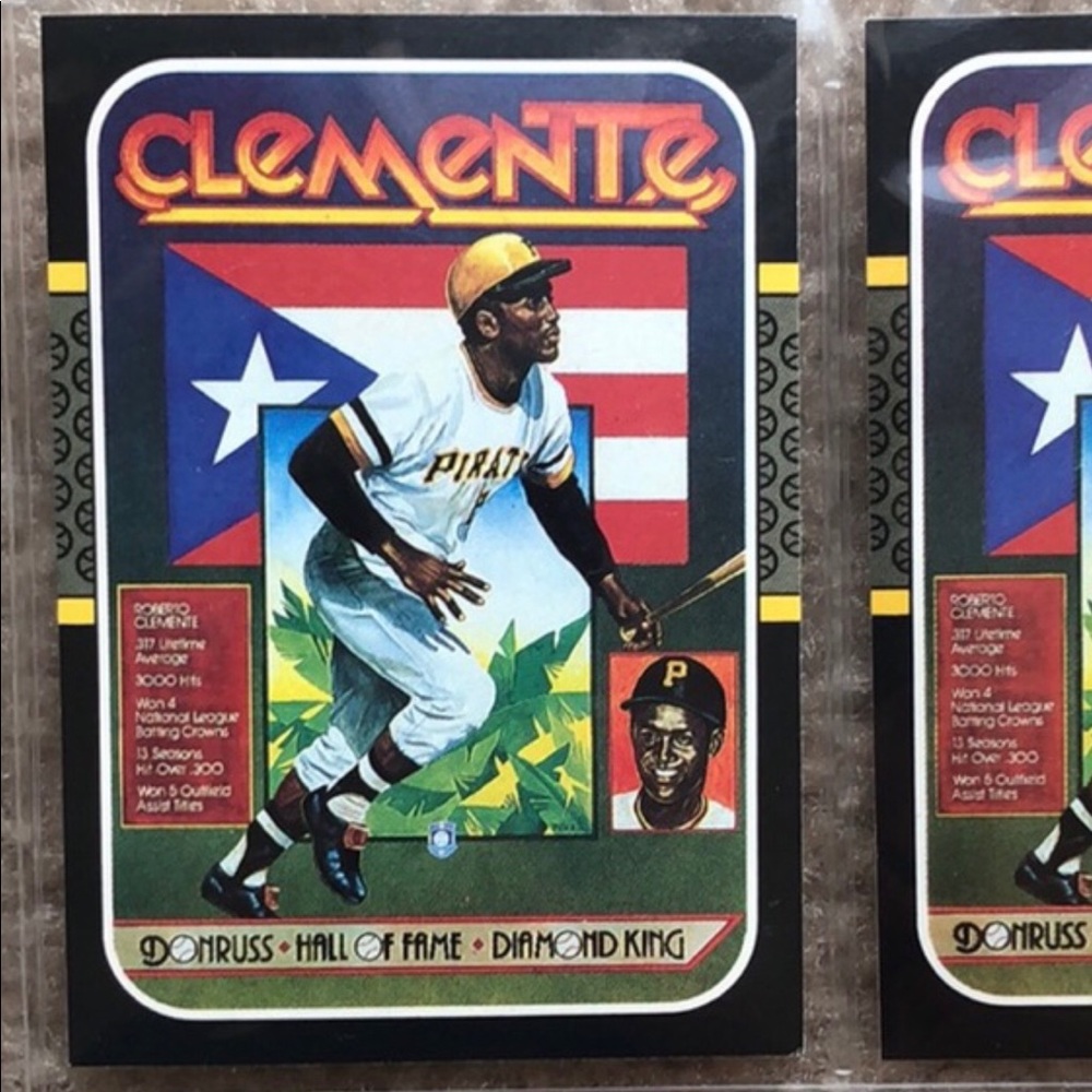 1986 Donruss Roberto Clemente Hall Of Fame #612(Lot of 10 cards) - Picture 5 of 10
